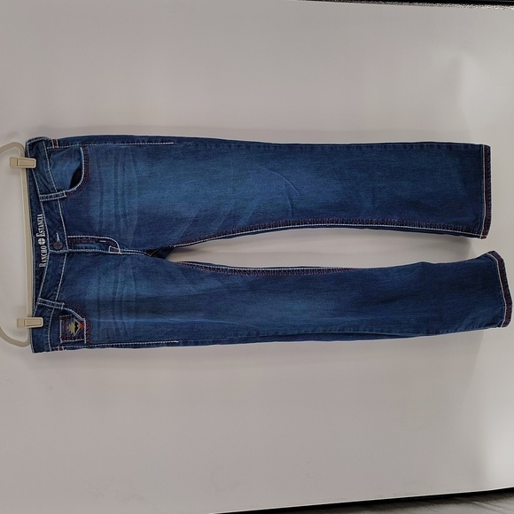 Rancho Estancia Southwest Tribal Jeans size 34 western bootcut embroidered - Picture 1 of 10